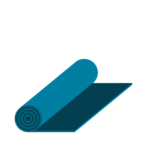 an illustration of a yoga mat